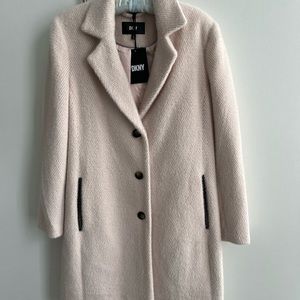 DKNY pink fuzz walker coat